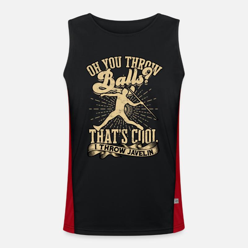 Speer throws athletics works Men's Functional Contrast Tank Top 