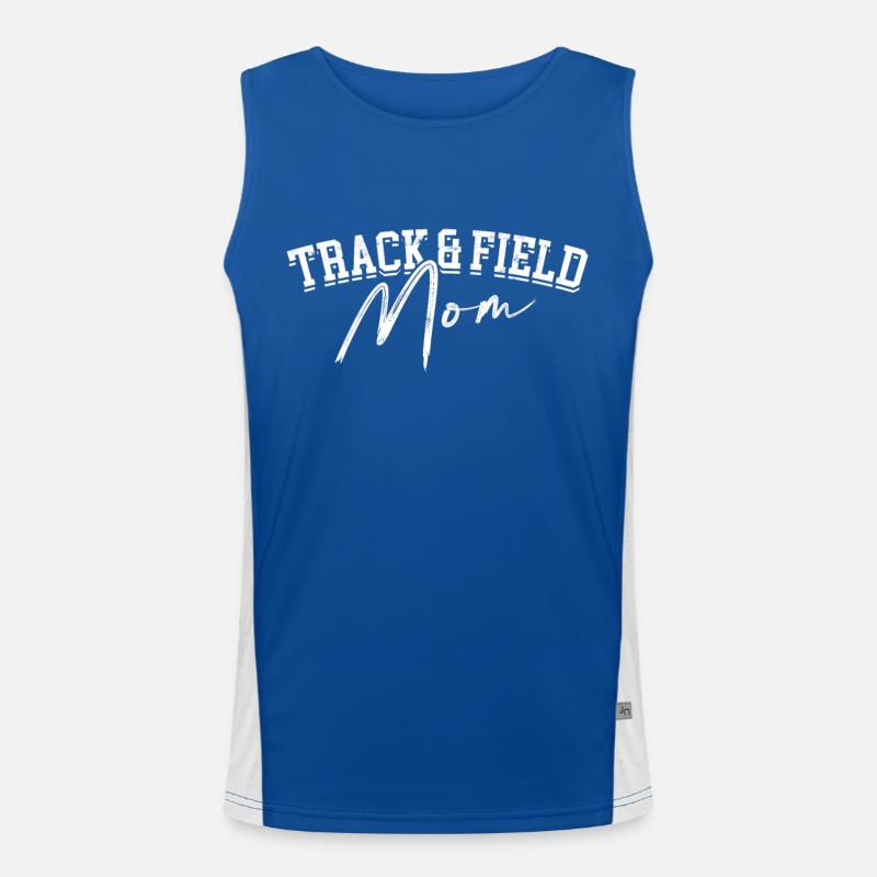 Leichtathletik -Mutter -Läufer Athelitcs Mutter Funktionelles Kontrast-Tank Top für Männer 