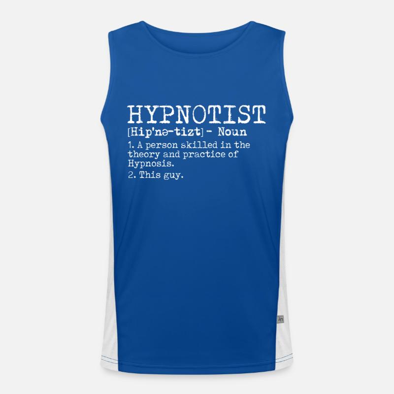 hypnotic hypnotize hypnotist Men's Functional Contrast Tank Top 