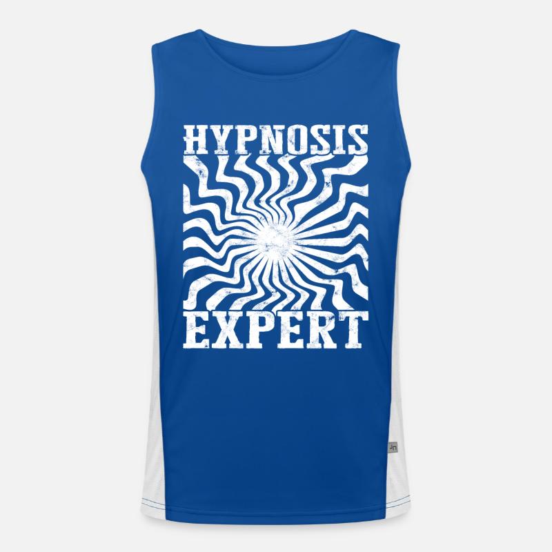 hypnotic hypnotize hypnotist Men's Functional Contrast Tank Top 