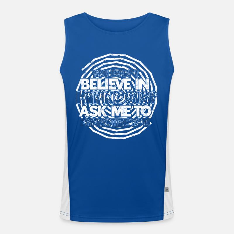 hypnotic hypnotize hypnotist Men's Functional Contrast Tank Top 
