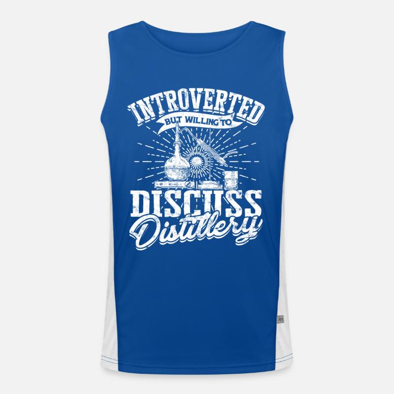 Schnapps Whiskey distill Schnapps distiller Geschenkide Men's Functional Contrast Tank Top 
