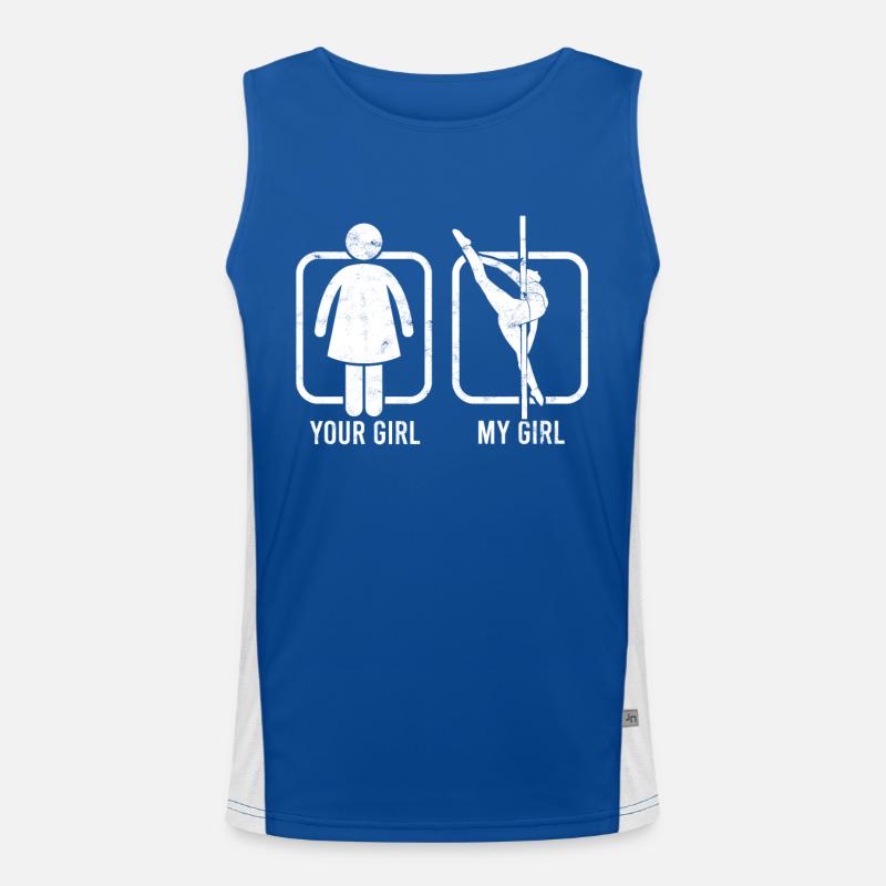 pole dance présent danseur cadeau idée remise en forme Débardeur respirant contrasté Homme 