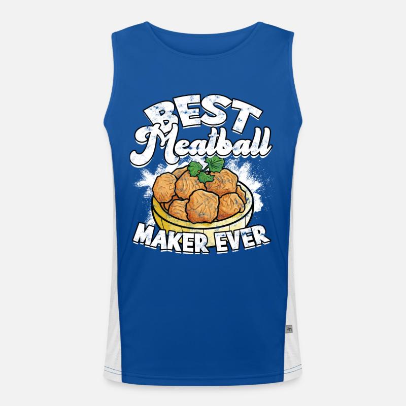 fleischklößchen essen spaghetti geschenk geschenki Funktionelles Kontrast-Tank Top für Männer 