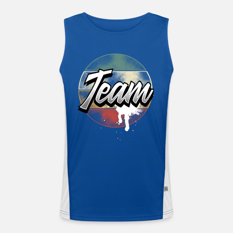 Team Funktionelles Kontrast-Tank Top für Männer 