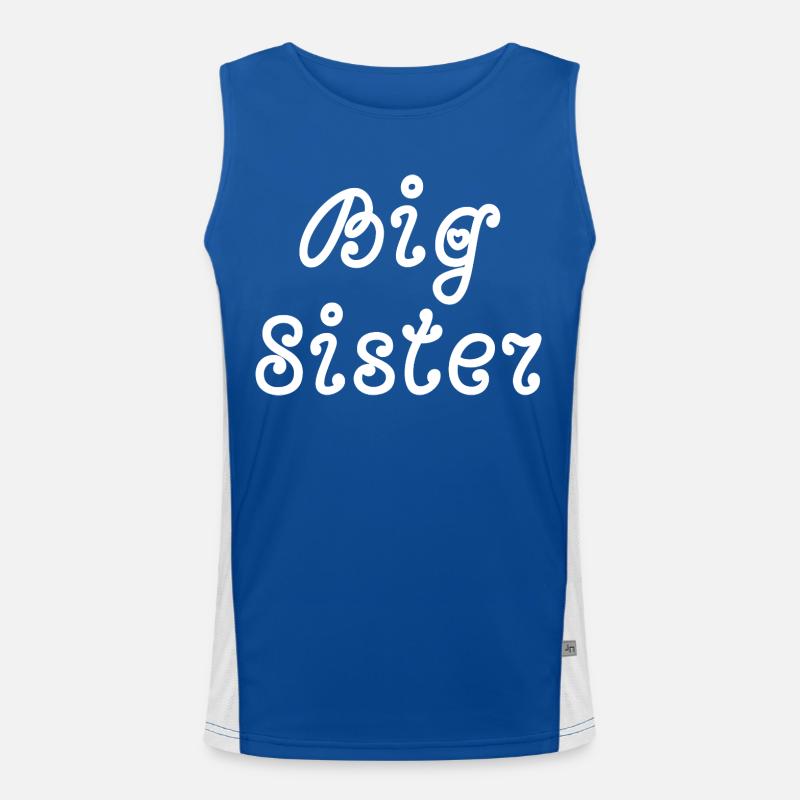 Große Schwester Funktionelles Kontrast-Tank Top für Männer 