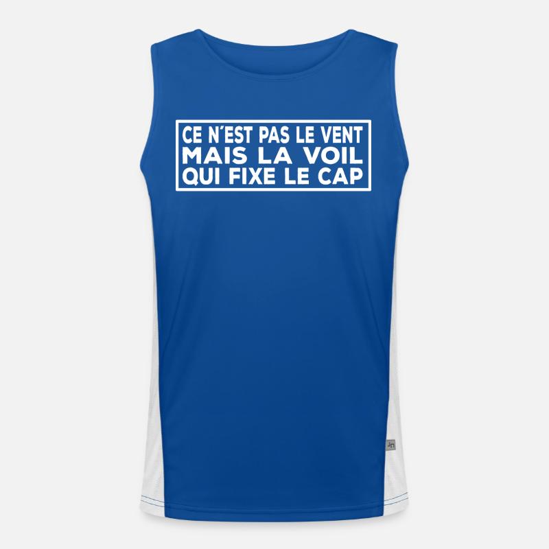 Devis Voile Française – Voile & Vent Débardeur respirant contrasté Homme 