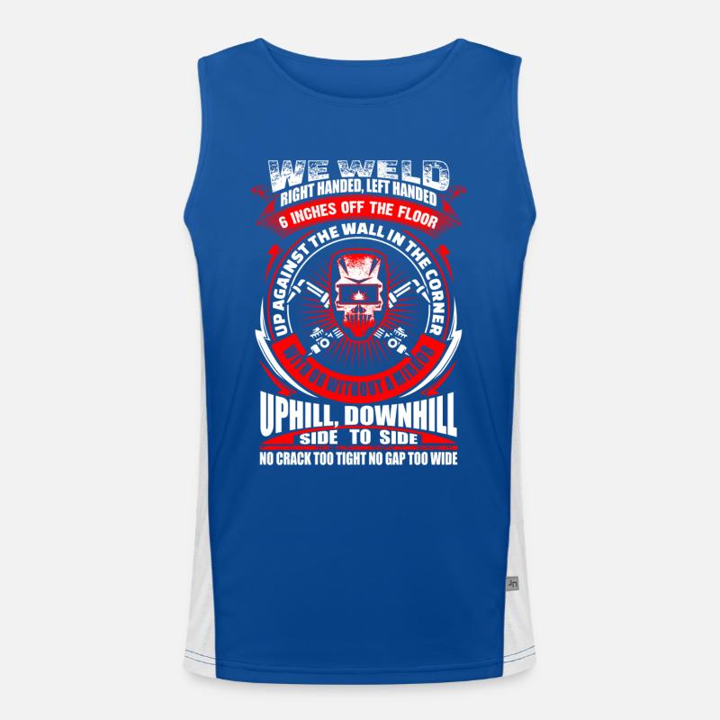We Weld - Welder - EN Funktionelles Kontrast-Tank Top für Männer 
