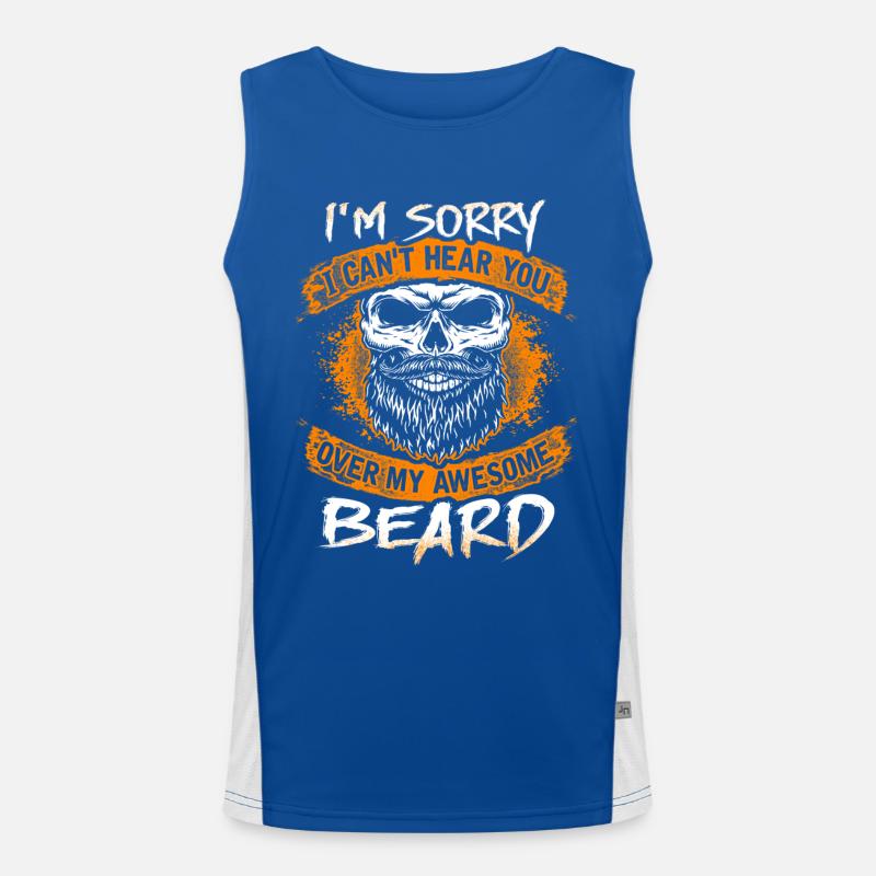 My awesome beard - EN Funktionelles Kontrast-Tank Top für Männer 