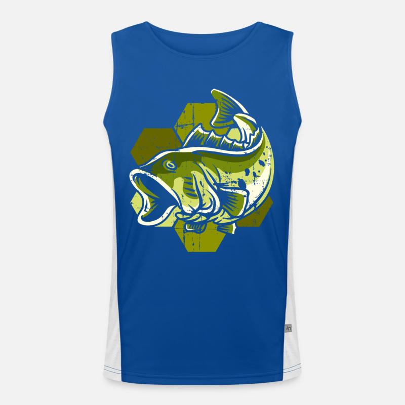 Angler fish Men's Functional Contrast Tank Top 