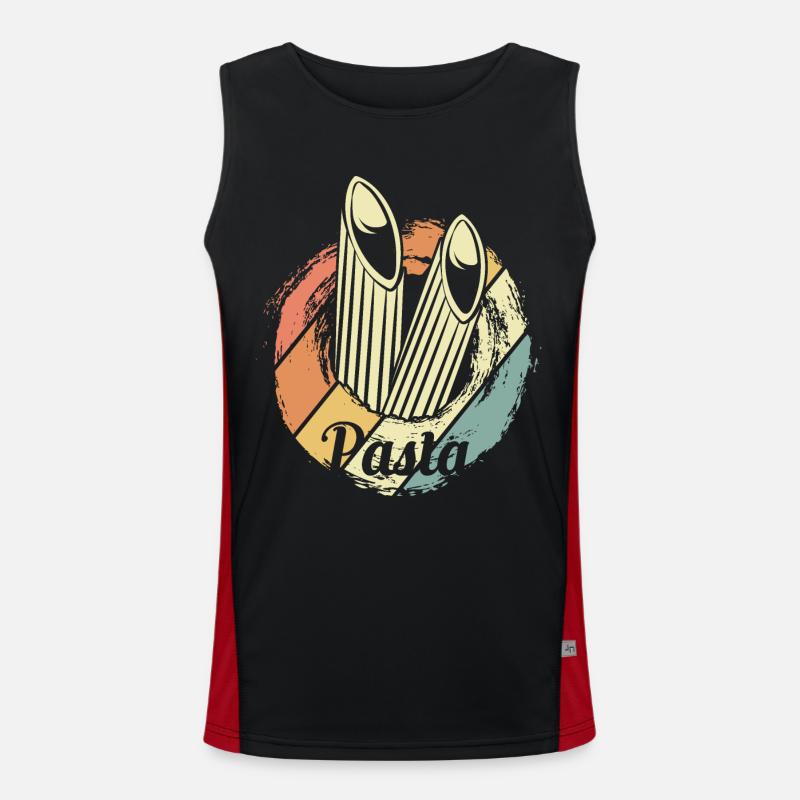 Pasta Funktionelles Kontrast-Tank Top für Männer 
