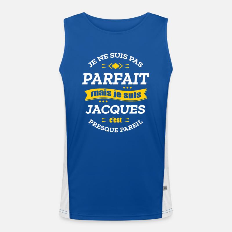 JACQUES PARFAIT - PRENOM JACQUES Débardeur respirant contrasté Homme 