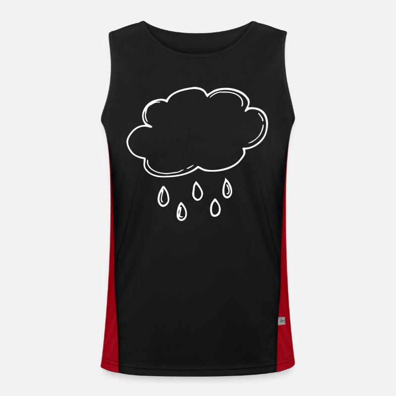Cloud, Rain Men's Functional Contrast Tank Top 