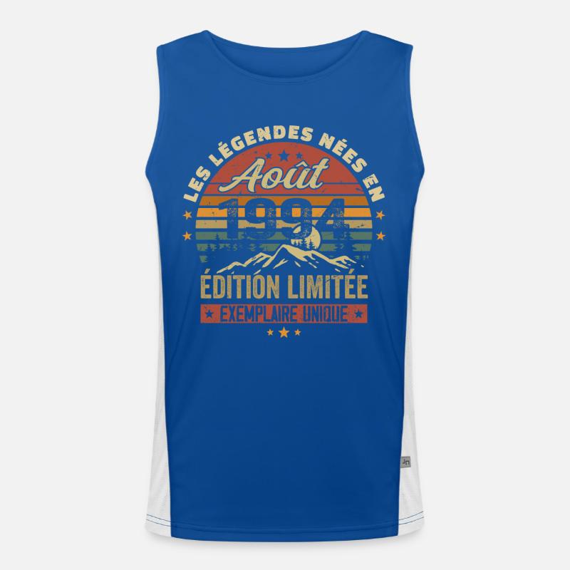 August 1994 Geburtstagsgeschenk August 1994 August Funktionelles Kontrast-Tank Top für Männer 
