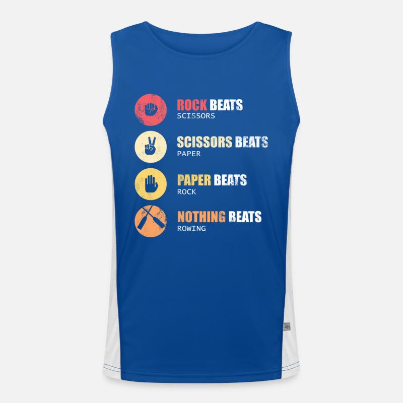 Rudern T-Shirt & Geschenkidee Funktionelles Kontrast-Tank Top für Männer 