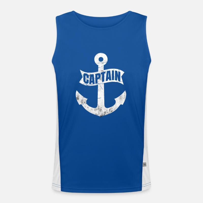captain Men's Functional Contrast Tank Top 