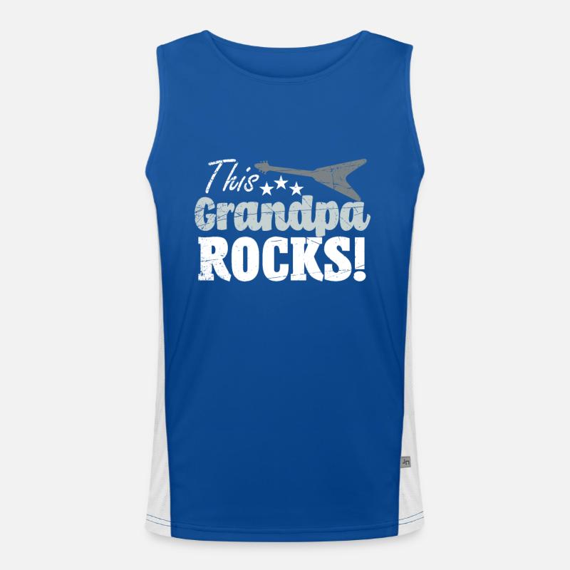Rock Opa Funktionelles Kontrast-Tank Top für Männer 