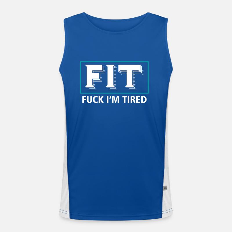 Tired Men's Functional Contrast Tank Top 