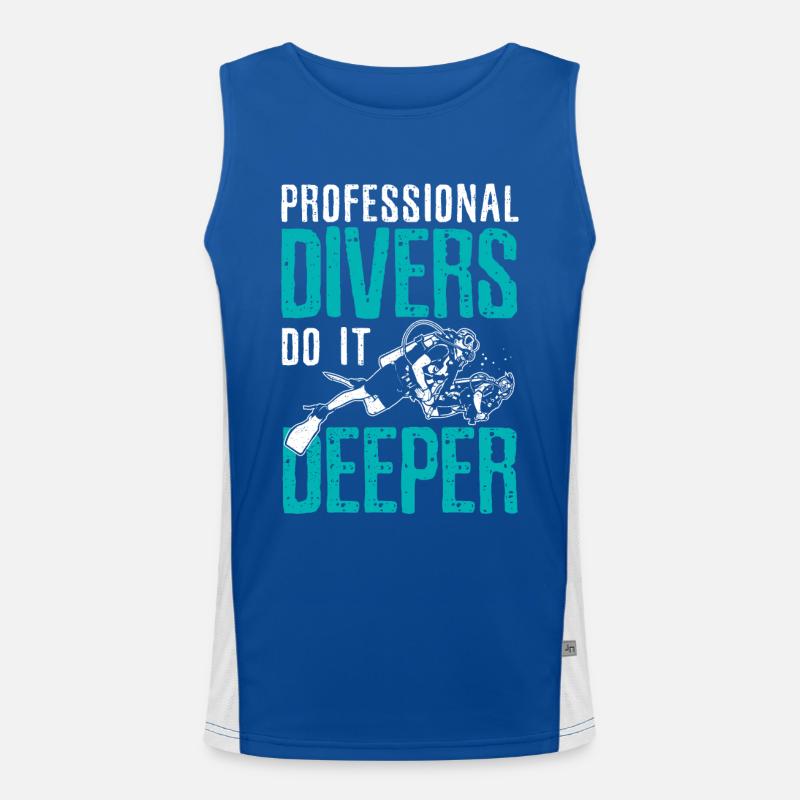 Professional diver Men's Functional Contrast Tank Top 