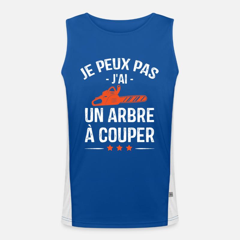 Je Peux Pas J'ai Un Arbre à Couper Débardeur respirant contrasté Homme 