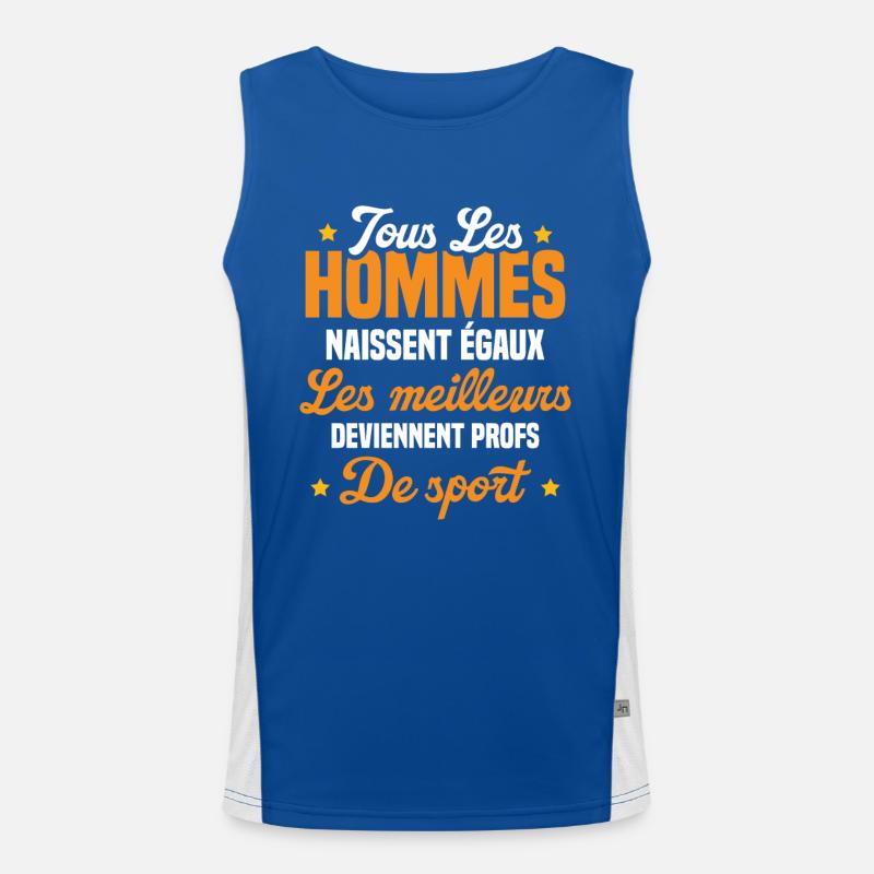 Les meilleurs hommes deviennent profs de sport Débardeur respirant contrasté Homme 