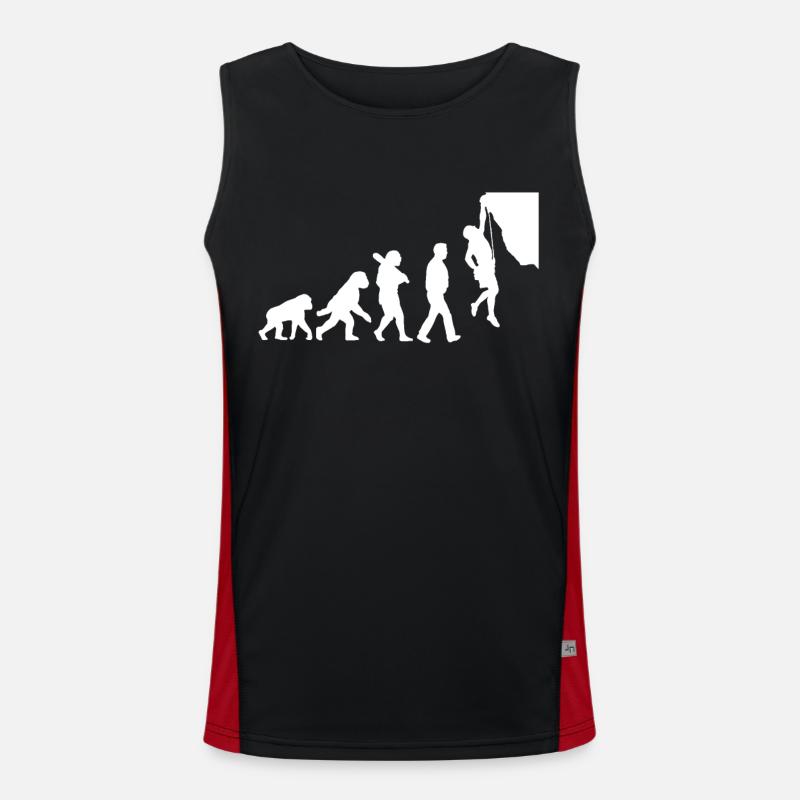 Evolution of climbing Men's Functional Contrast Tank Top 