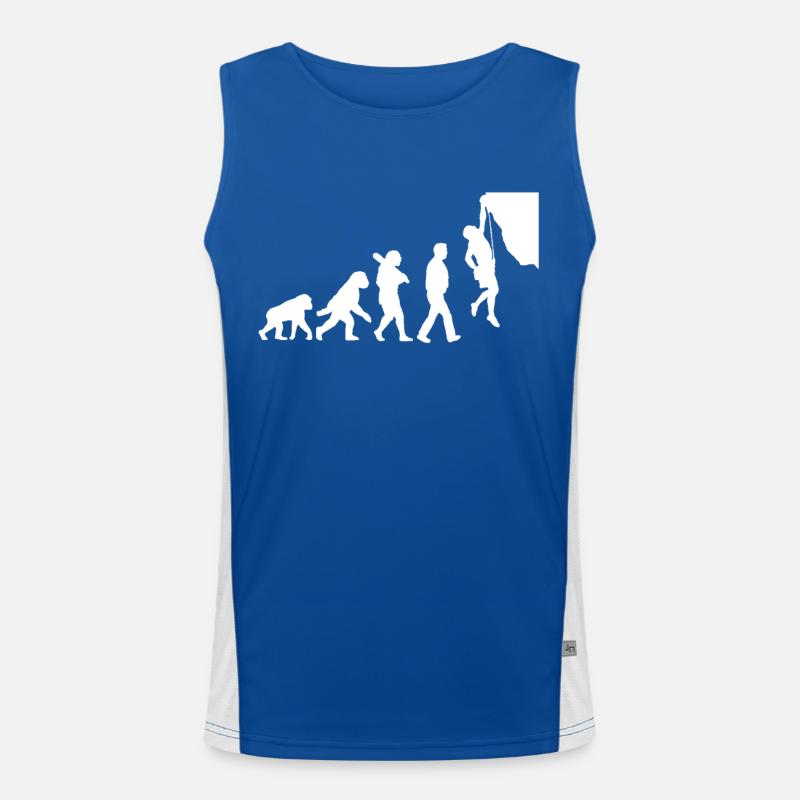 Evolution des Kletterns Funktionelles Kontrast-Tank Top für Männer 