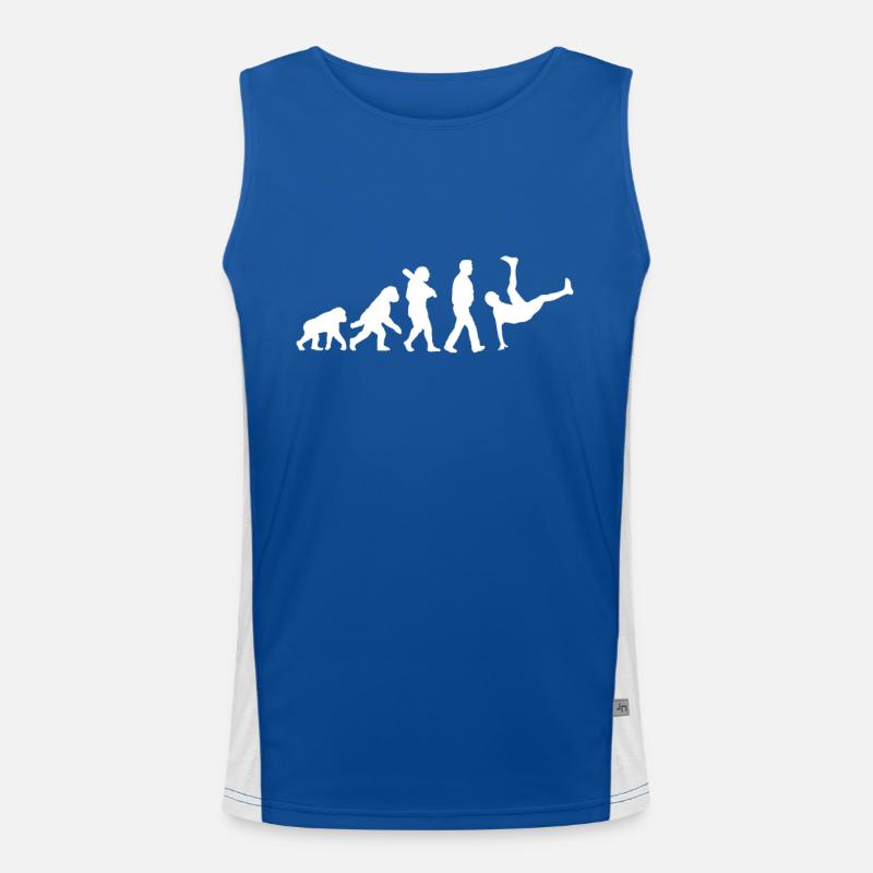 Evolution of break dance Men's Functional Contrast Tank Top 