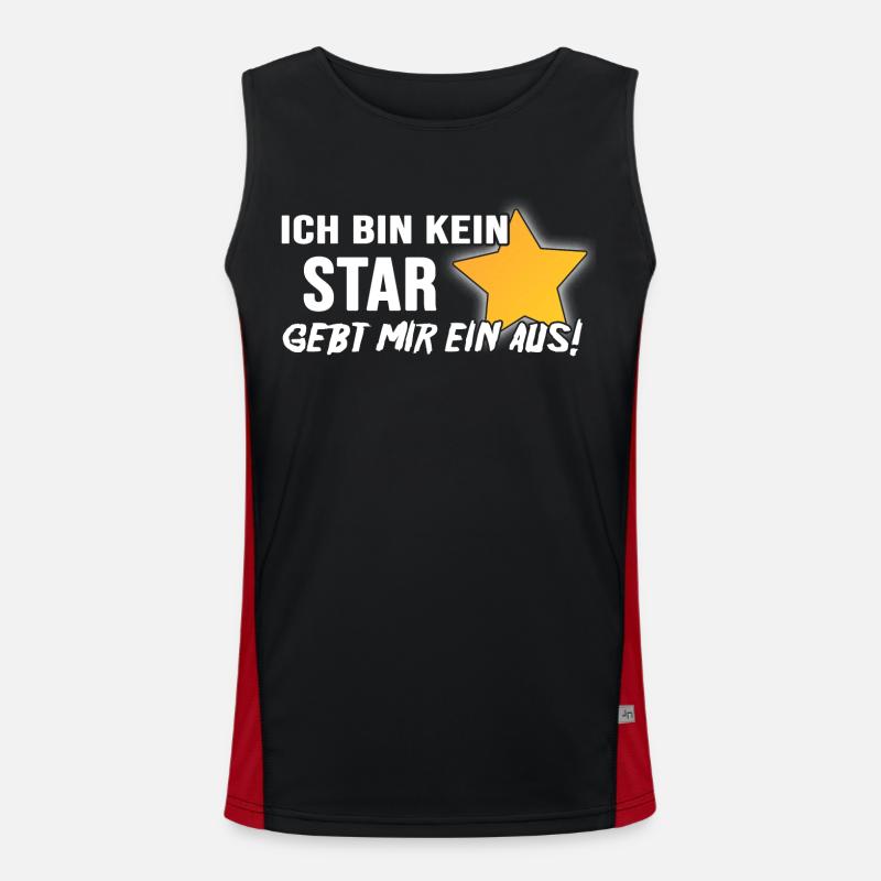 Bier Biergarten Trinkspruch Bierzelt Anstich Funktionelles Kontrast-Tank Top für Männer 