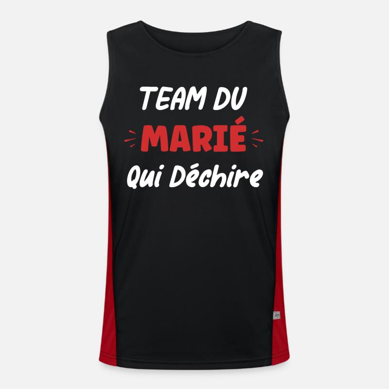 team du marié Débardeur respirant contrasté Homme 