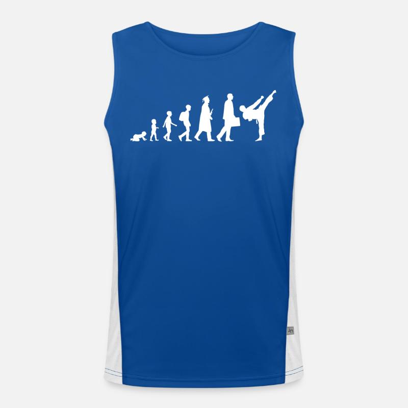 Kind zu Karateka Evolution Funktionelles Kontrast-Tank Top für Männer 