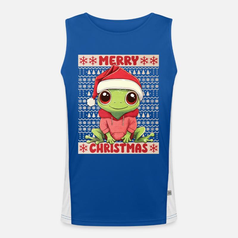 Grenouille Moche Noël Noël Doux Débardeur respirant contrasté Homme 