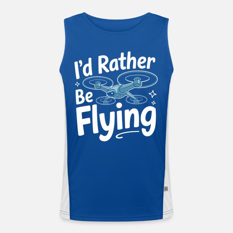 Drones Pilot Quadcopter Drone Men's Functional Contrast Tank Top 