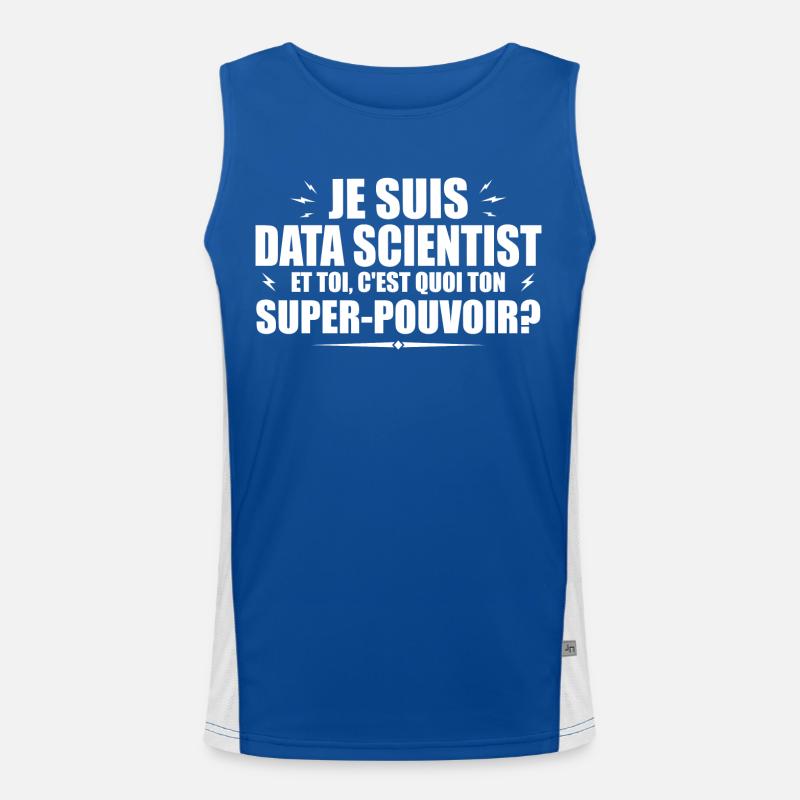 I am a Data Scientist. Your superpower? Men's Functional Contrast Tank Top 