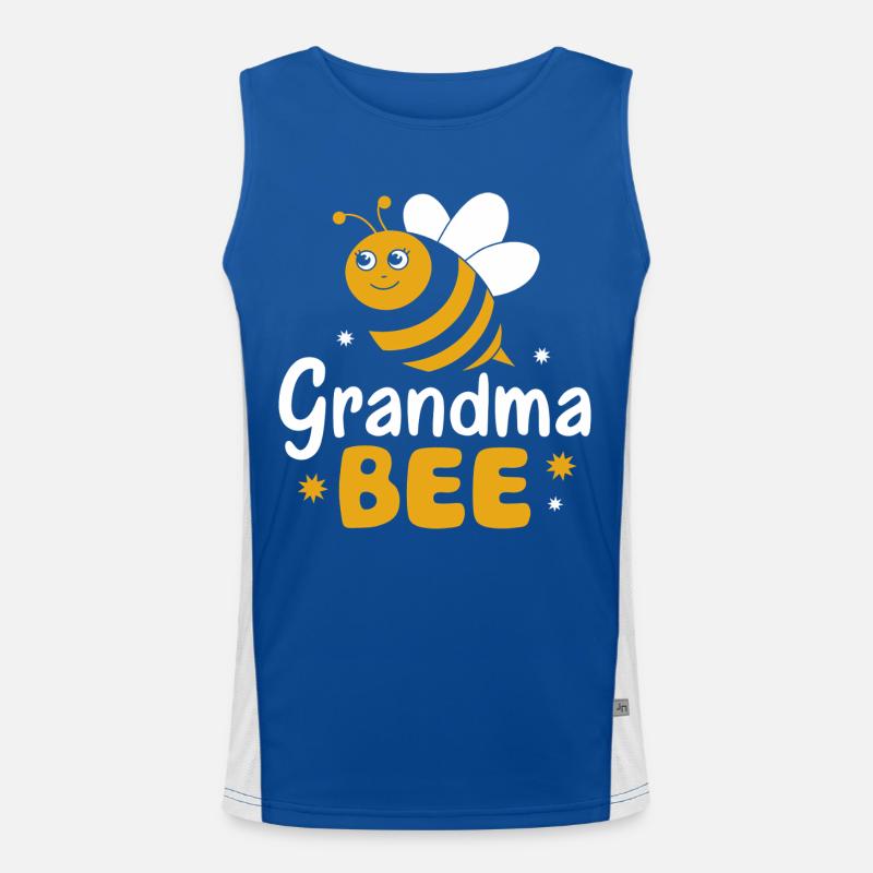 honey bee beekeeper bees bee Men's Functional Contrast Tank Top 