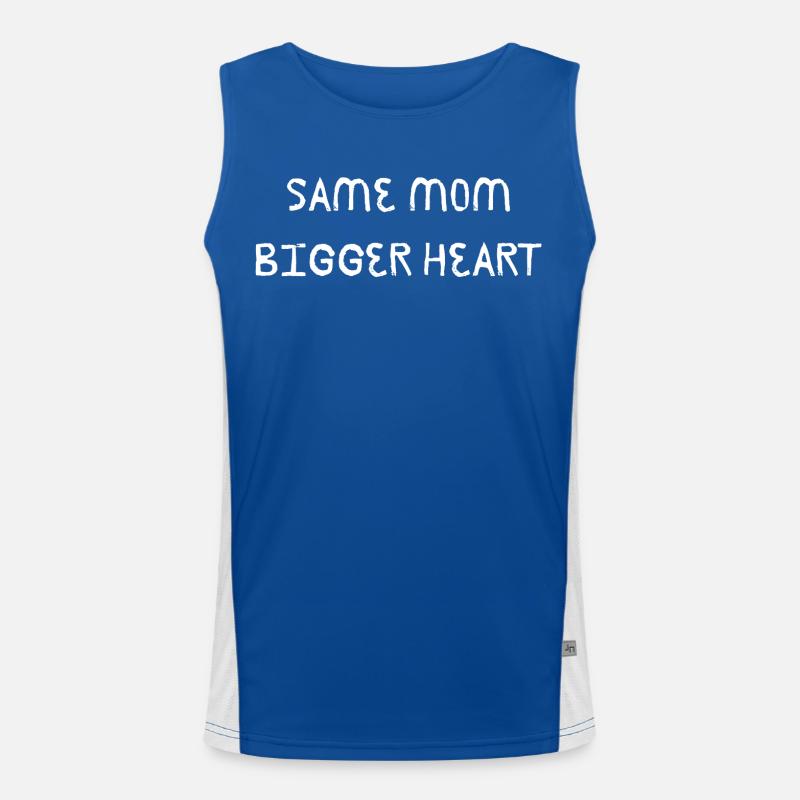 Same Mom Bigger Heart Men's Functional Contrast Tank Top 