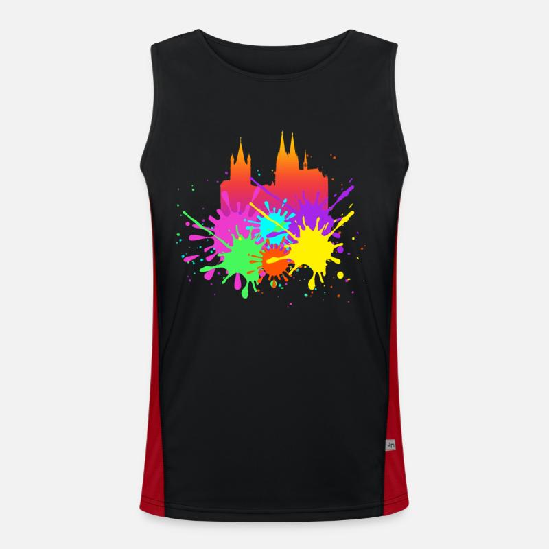 Cologne carnival Men's Functional Contrast Tank Top 