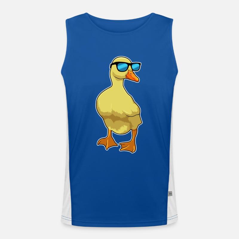 Canard avec lunettes de soleil Débardeur respirant contrasté Homme 