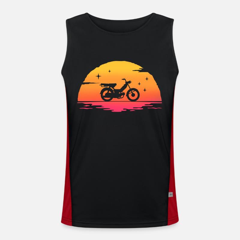 sunrise moped moped Men's Functional Contrast Tank Top 