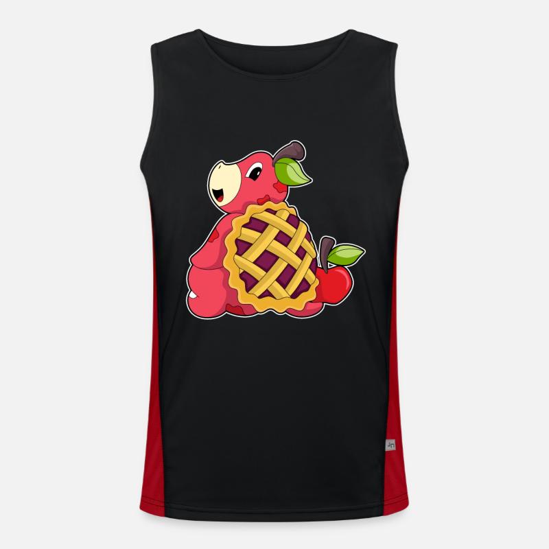 Turtle with shell - Men's Functional Contrast Tank Top  - black/red