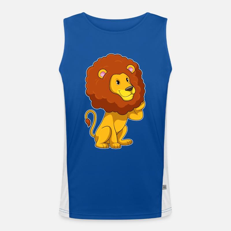Lion avec boucles Débardeur respirant contrasté Homme 