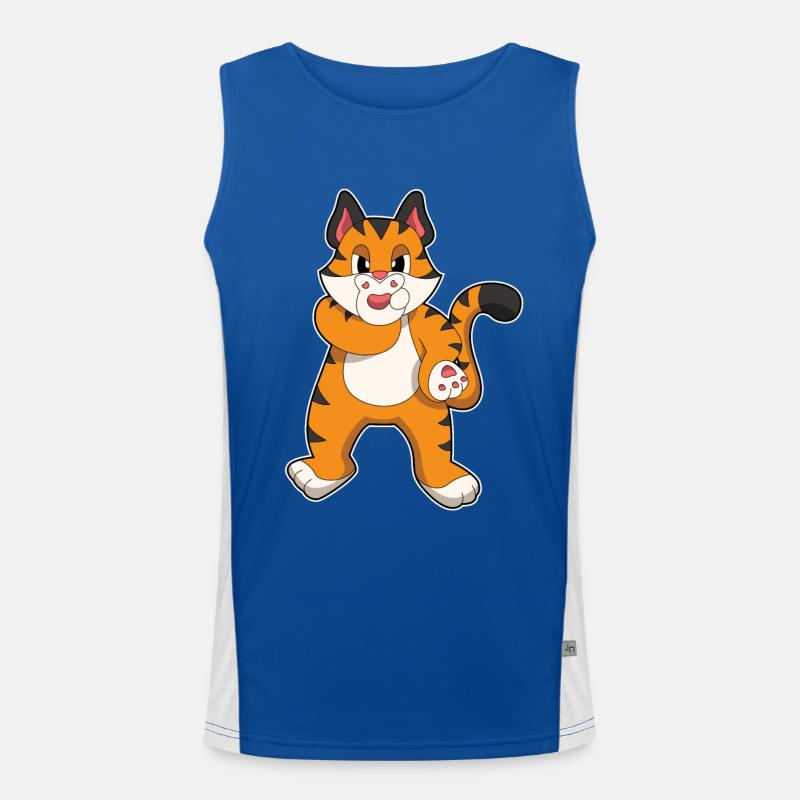 Tiger silent Men's Functional Contrast Tank Top 
