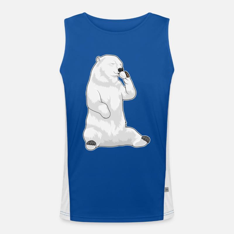Tasse à café Polar Bear Débardeur respirant contrasté Homme 