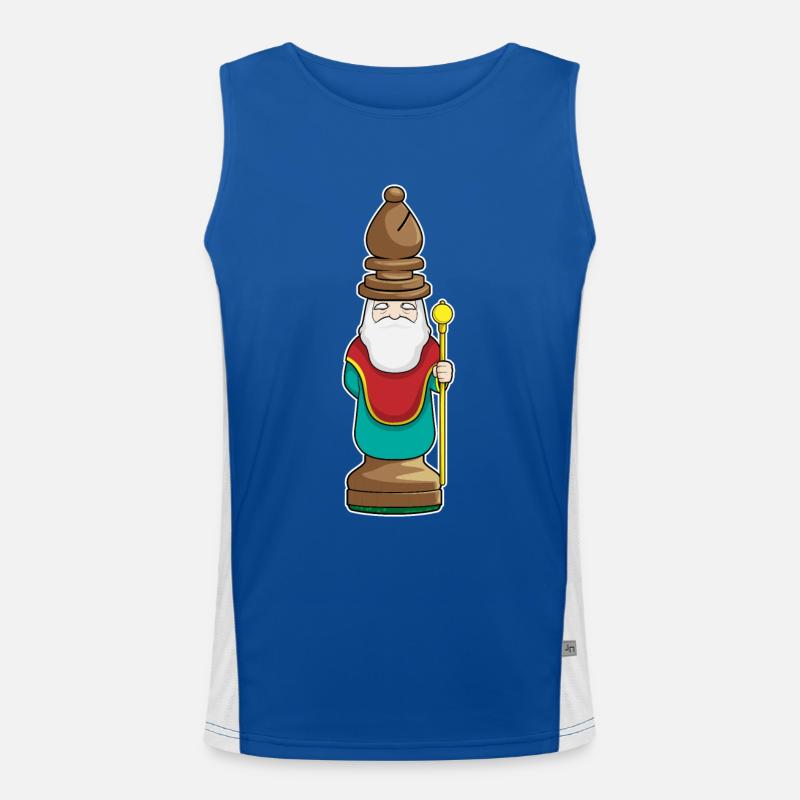 Chess piece Runner Chess Men's Functional Contrast Tank Top 
