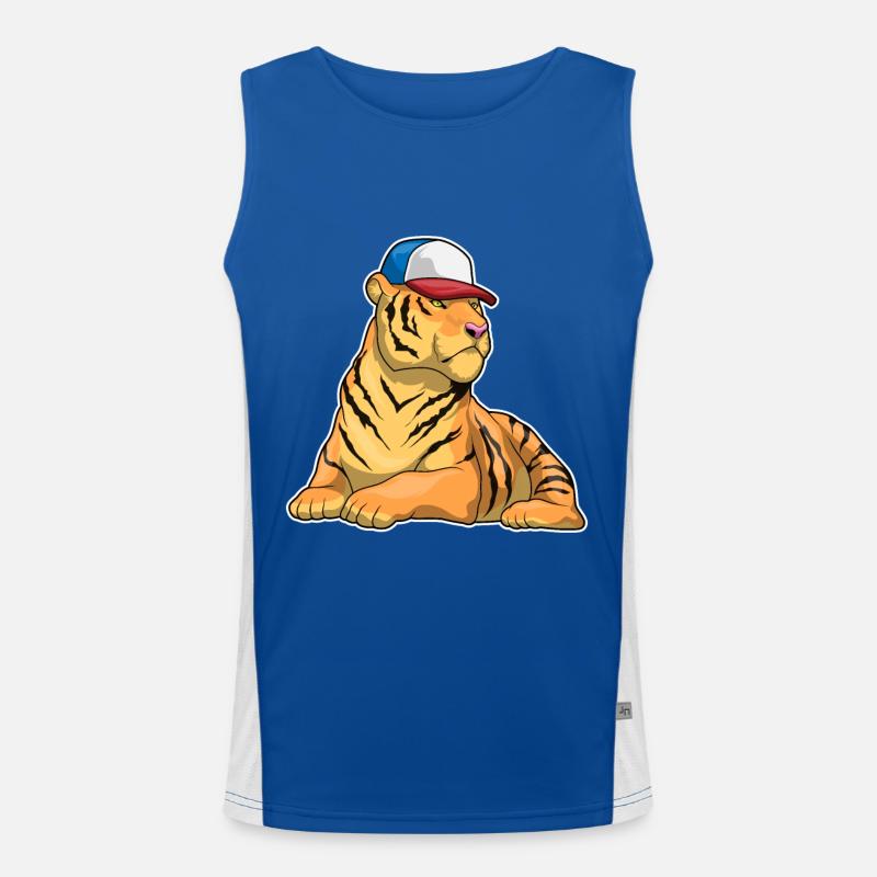 Tiger Cap Men's Functional Contrast Tank Top 