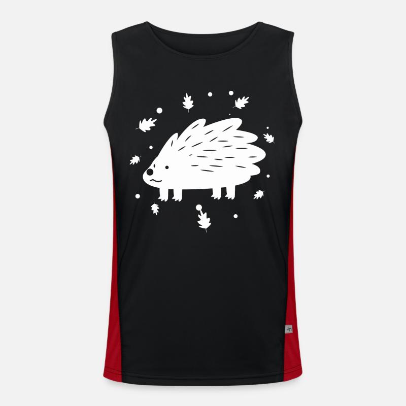 Igel Funktionelles Kontrast-Tank Top für Männer 