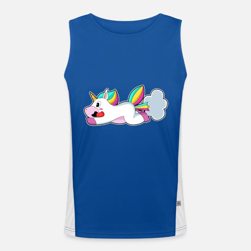 Drôle de licorne Débardeur respirant contrasté Homme 