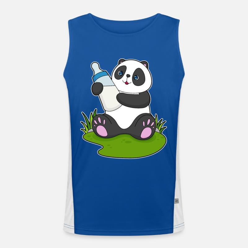 Bouteille de lait Panda Débardeur respirant contrasté Homme 