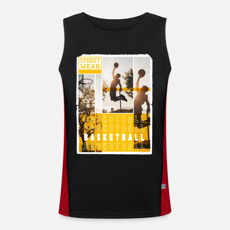 Basketteur Basketteur Dunking Sport Player Débardeur respirant contrasté Homme 