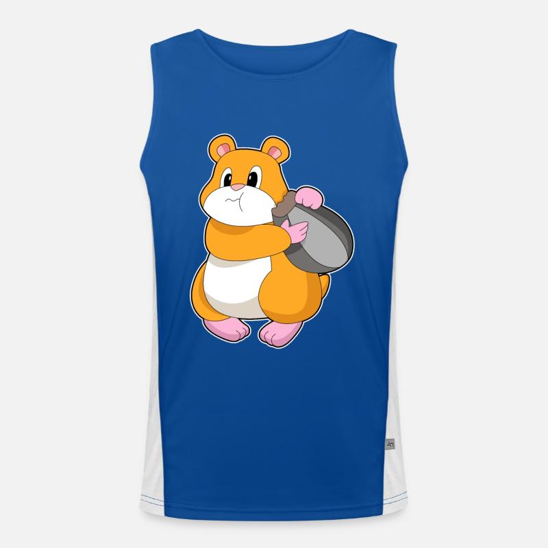 Hamster Walnut Men's Functional Contrast Tank Top 